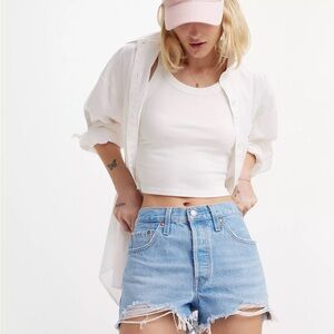 501® ORIGINAL FIT HIGH RISE WOMEN'S SHORTS Luxor Heat Light Wash